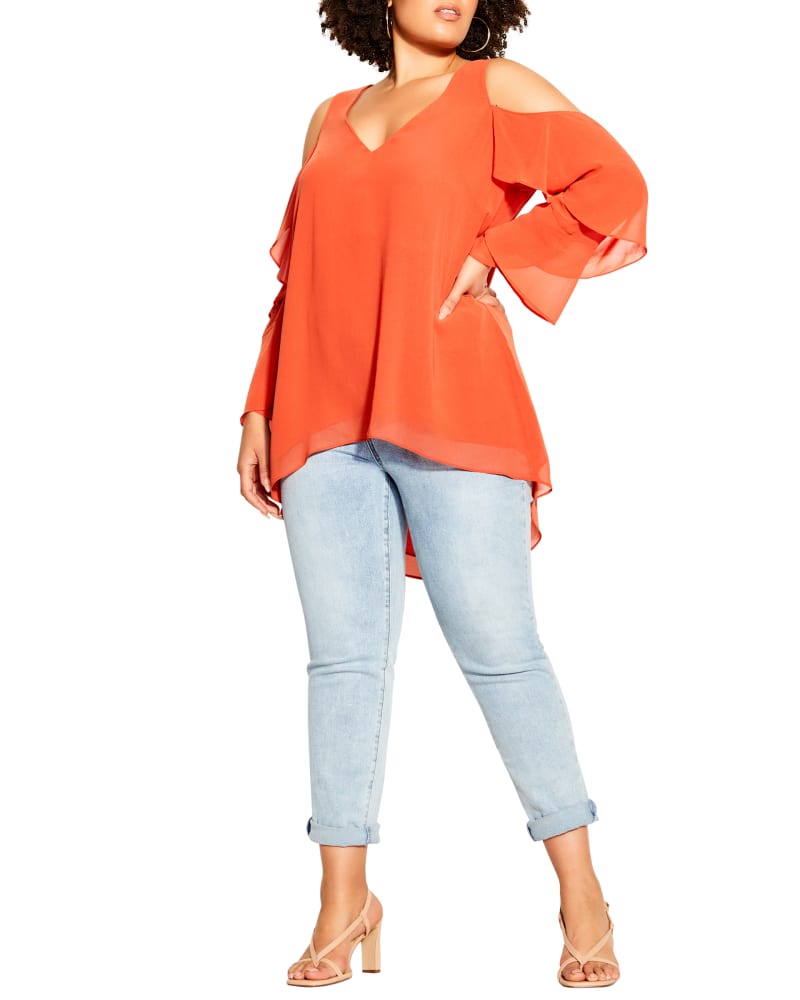 Plus size model wearing Bailey Top by City Chic | Dia&Co | dia_product_style_image_id:185082